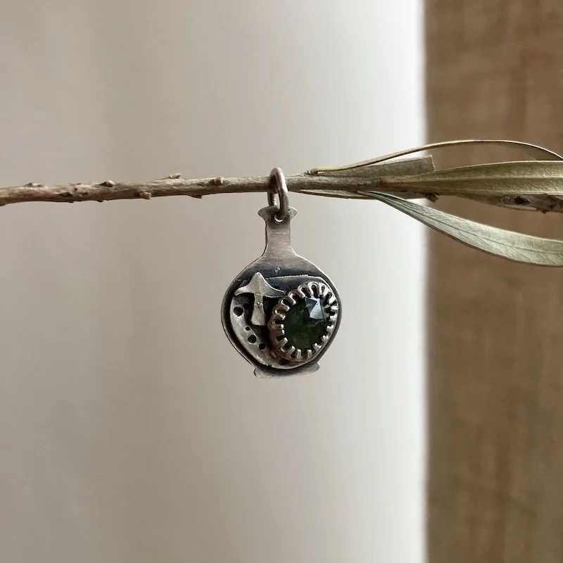sterling silver and tourmaline mushroom potion bottle pendant 4.jpeg