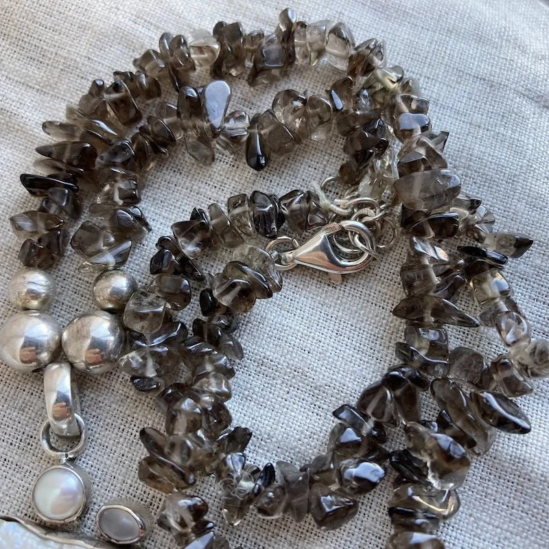 sterling silver smoky quartz necklace 5.jpeg