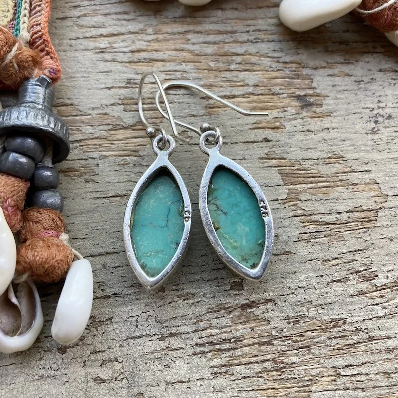vintage sterling silver turquoise earrings 3.jpeg