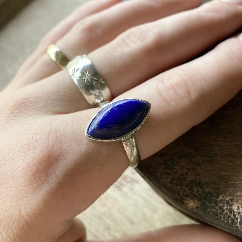 simple sterling silver and lapis lazuli ring 4.jpeg