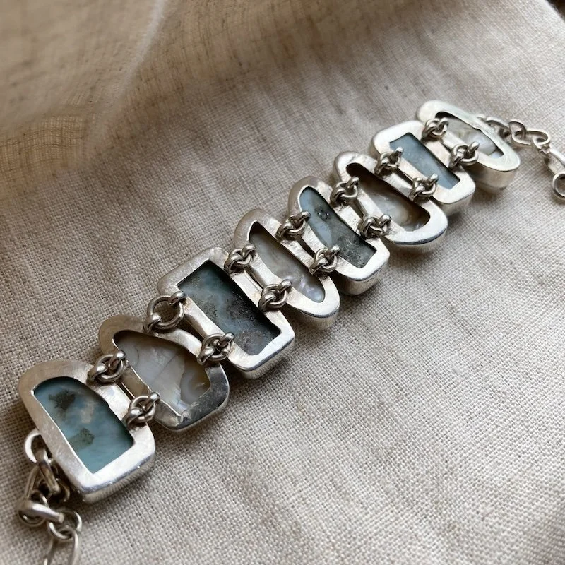 sterling silver larimar and biwa pearl bracelet 5.jpeg