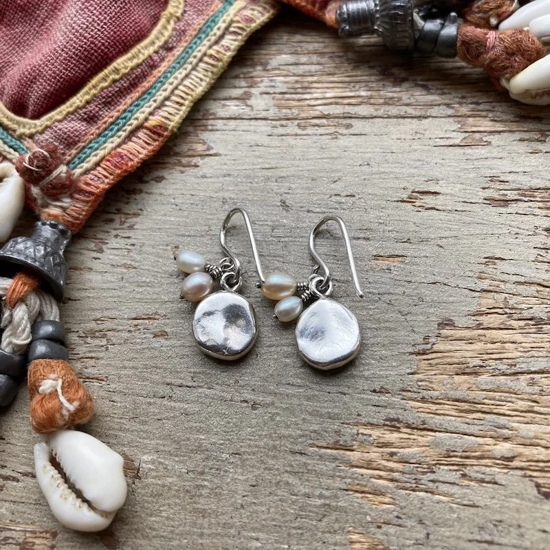 dreamy sterling silver and seed pearl earrings 3.jpeg