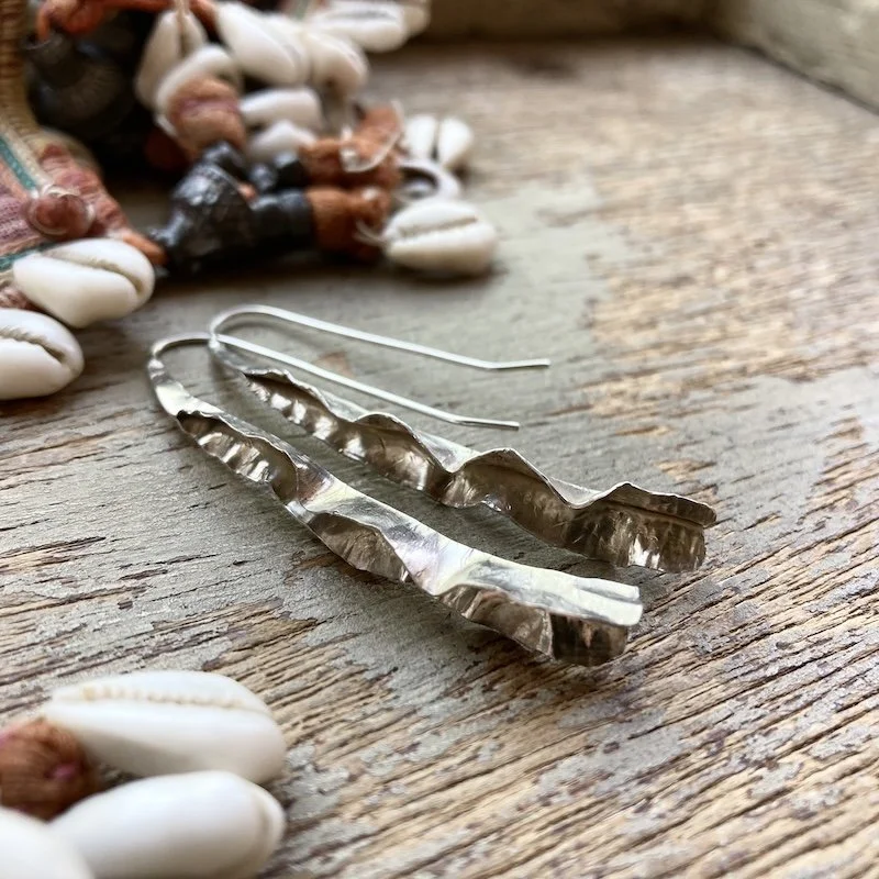 sterling silver organic leaf earrings 2.jpeg