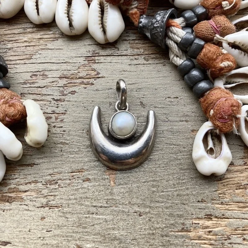 vintage sterling silver and pearl crescent pendant 1.jpeg