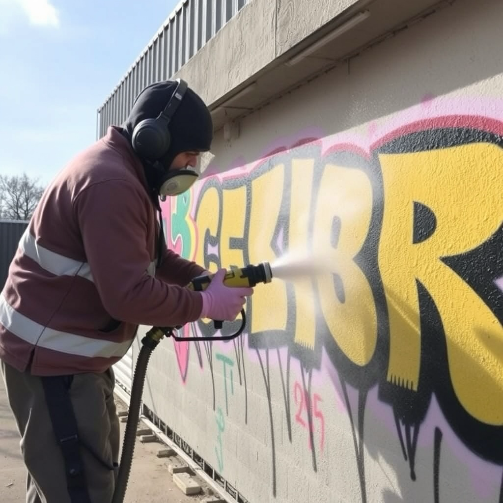 Graffiti-Entfernung mit Sandstrahlen in Malente 