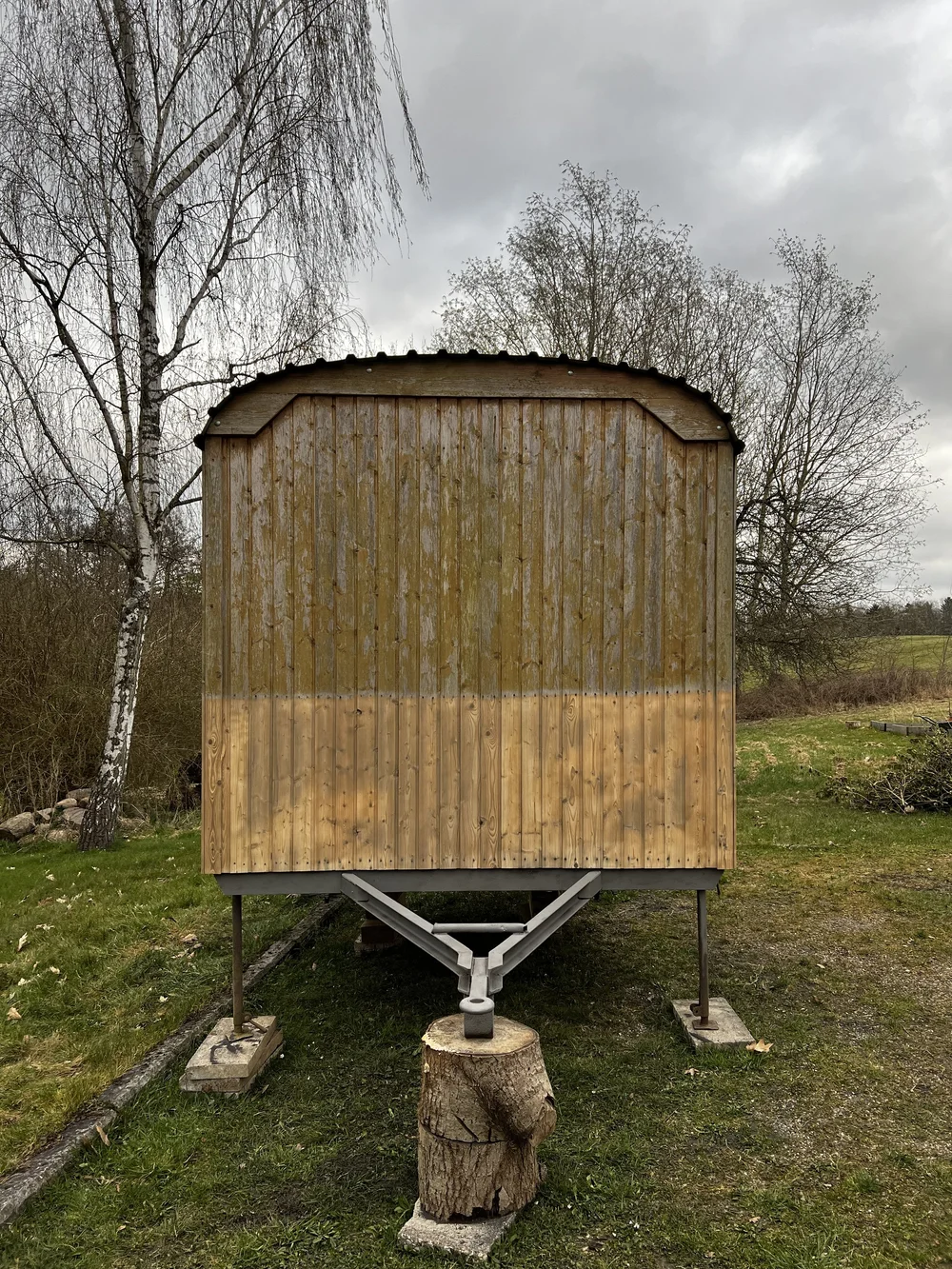 Holz strahlen