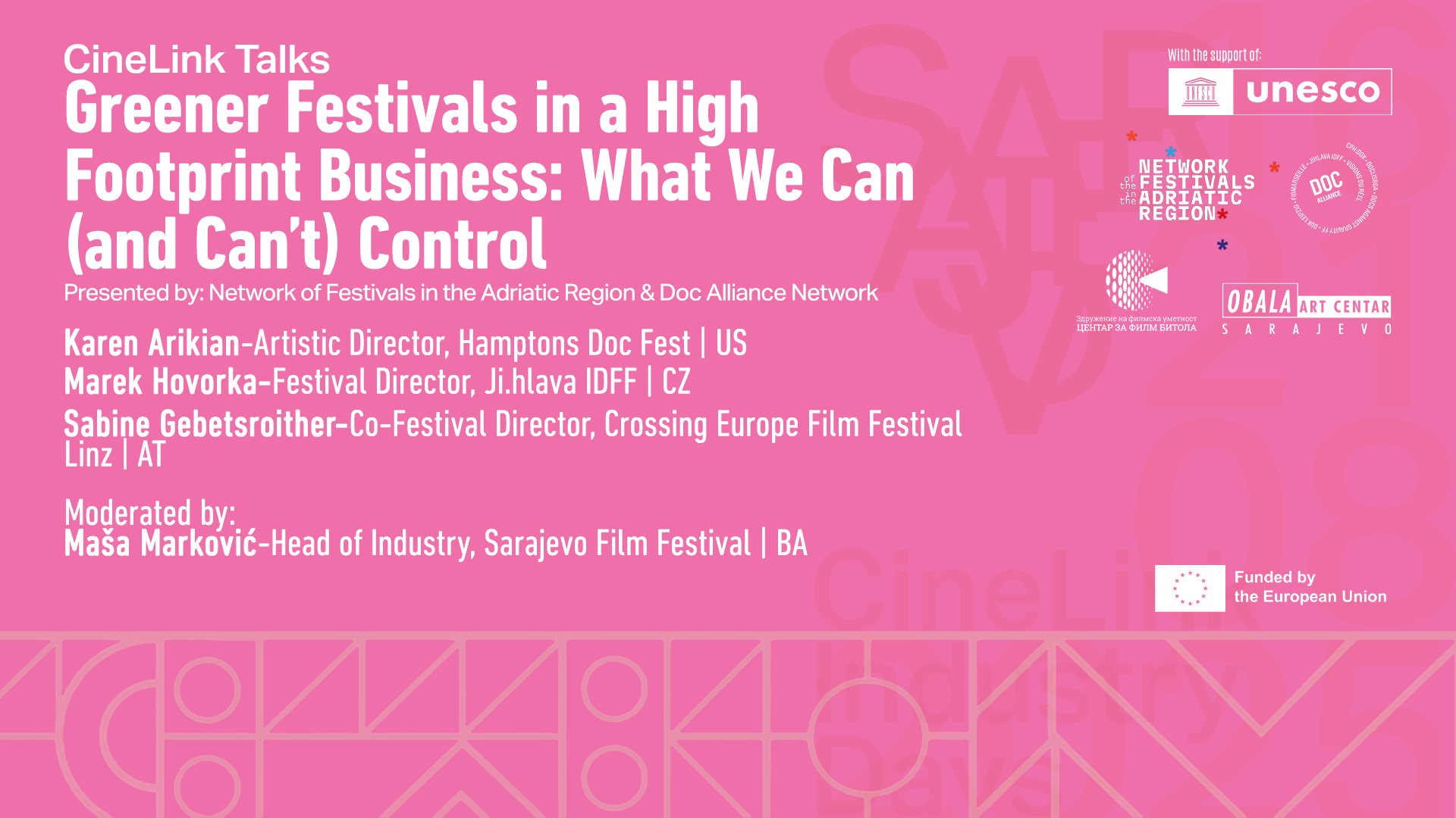 Panel Discussion: Greener Festivals in a High-Footprint Business: What We Can (and Can’t) Control 