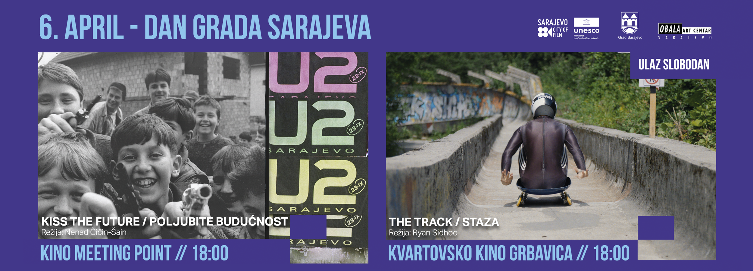 Dan Grada uz nagrađivane filmove „Poljubite budućnost“ i „Staza”