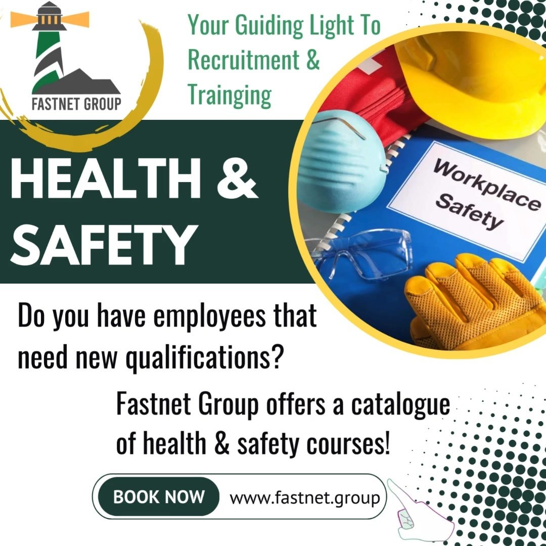 Fastnet Group has more Health & Safety courses available‼️
Does your company have individuals that need new qualifications or how about a refresher on these vital courses? WE CAN HELP YOU ‼️
With multiple courses available including:
Fire Warden