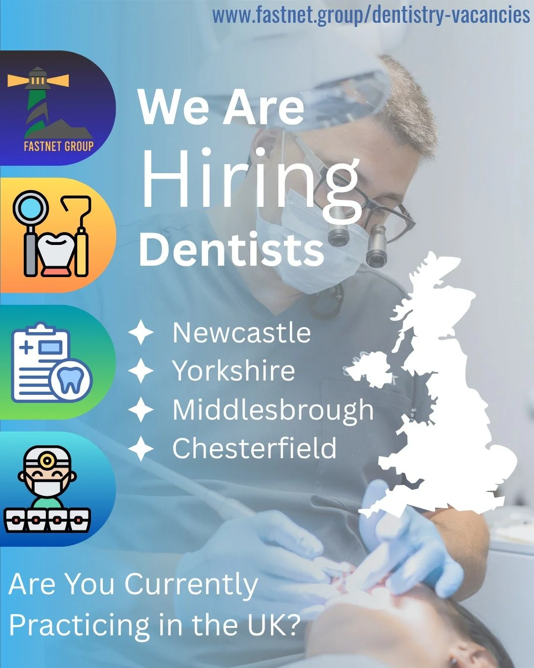 π¦·β¨ We’re hiring talented Dentists across the UK!
If you’re a qualified, UK-practicing Dentist, we’ve got some incredible opportunities waiting for you in:
π Newcastle | π Yorkshire | π Middlesbrough | π Chesterfield
πΌ Thousa
