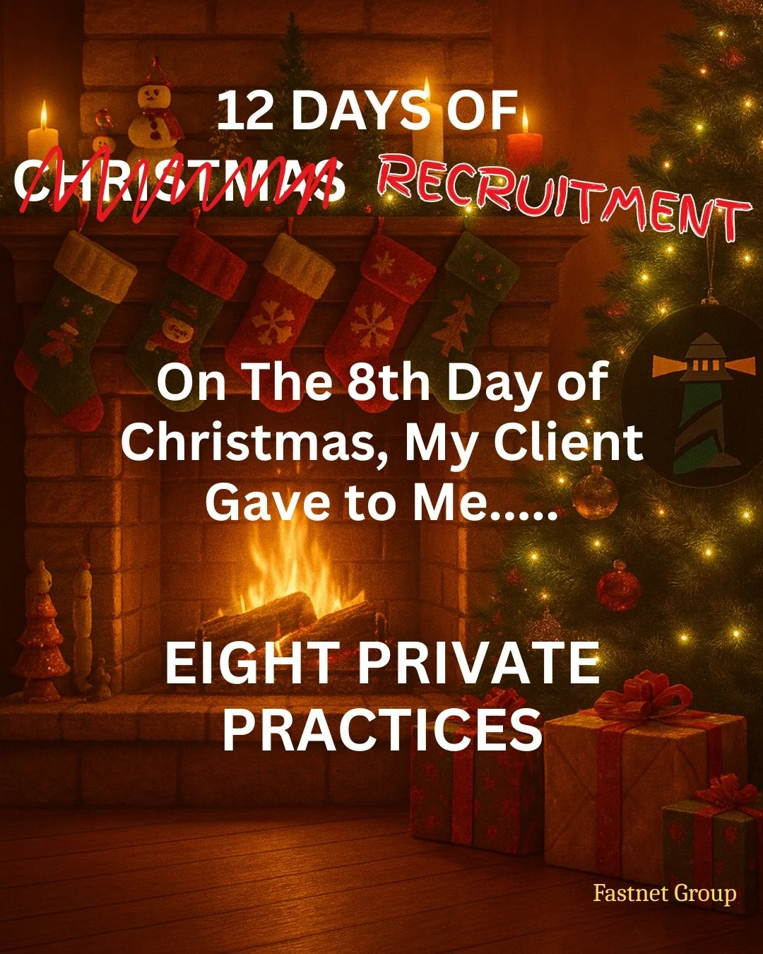 🎁 Day 8of Our 12 Days of Recruitment! 🎄
On the 8th day of Christmas, my client gave to me....Eight Private Practices🦷

We&rsquo;re celebrating the festive season with daily recruitment-themed surprises&mdash;because finding the right talent is tru