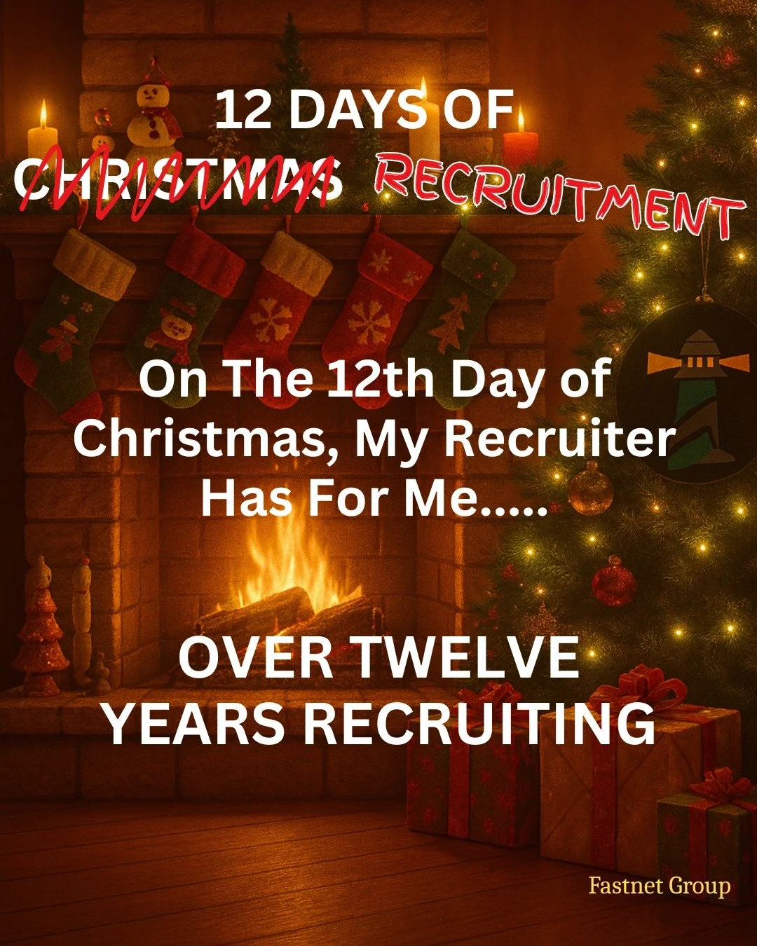 🎁 Day 12 of Our 12 Days of Recruitment! 🎄
On the 12th day of Christmas, my recruiter has for me.......OVER TWELVE YEARS EXPERIENCE IN RECRUITING! 

We&rsquo;re celebrating the festive season with daily recruitment-themed surprises&mdash;because fin