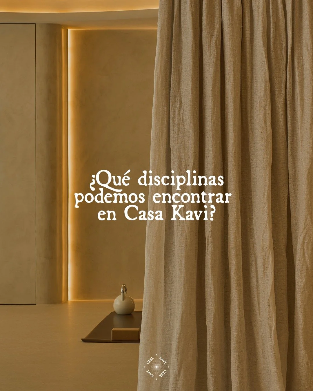 Descubre las disciplinas que podr&aacute;s encontrar en Casa Kavi y perm&iacute;tenos acompa&ntilde;arte en cada paso. 

En nuestro espacio habitan pr&aacute;cticas que nutren el cuerpo, calman la mente y abren un lugar para escucharte. 

&iexcl;Te e
