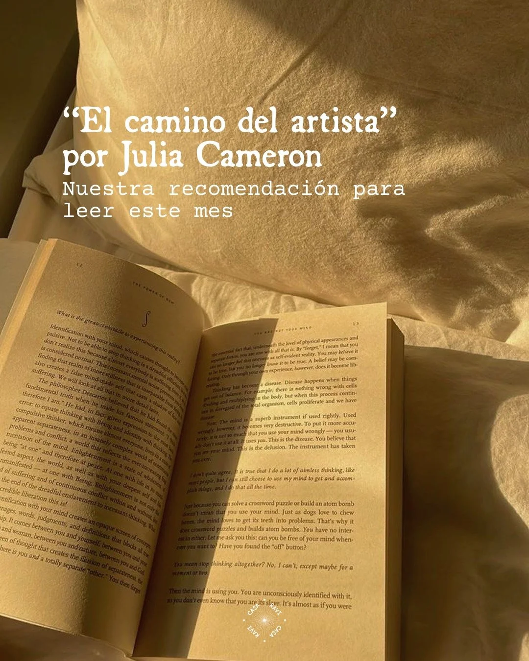 En el Book Club del Conocimiento Personal trabajamos El camino del artista como un curso de 12 semanas con Stefanie del Moral.
🗓 Pr&oacute;ximo encuentro: s&aacute;bado 17 de enero a las 16 h.
No necesitas haber le&iacute;do el libro para sumarte. C
