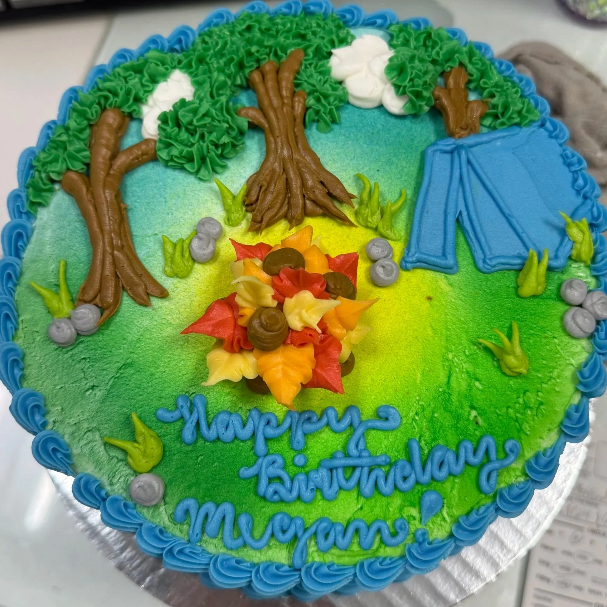 Nature Birthday Cake