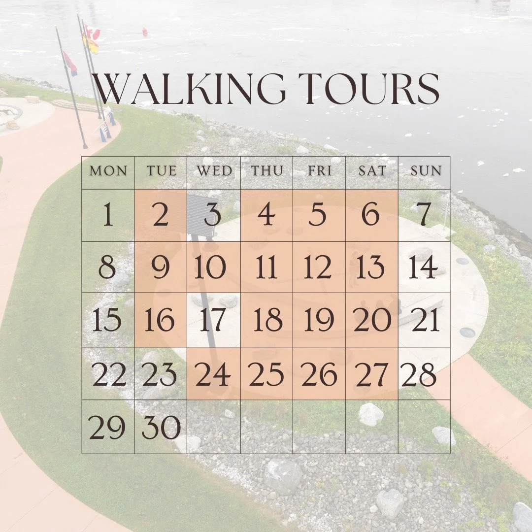 Happy September! 🍂 Our walking tours are in full swing, with both cruise tours and public tours happening nearly every day! If you'd like to join us on the Harbour Passage, all of the dates below are available to the public, and can be booked on our