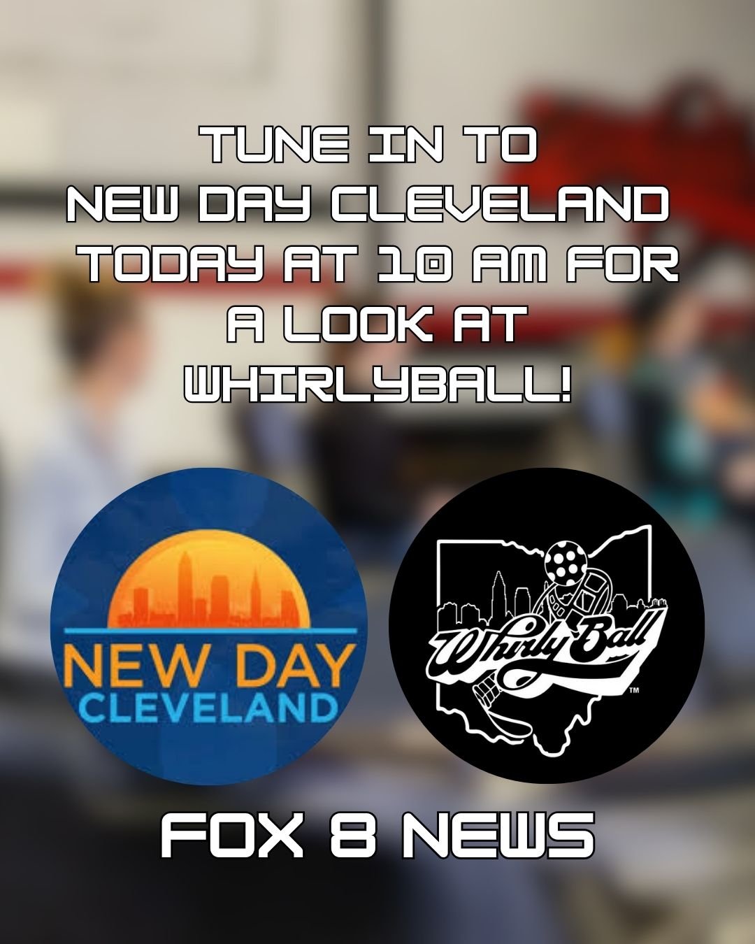 We are so excited to announce we will be featured on @newdaycleveland today at 10am for their &quot;Game On&quot; special! Tune in for a fun look at the most unique sport in town! #cleveland #ohio #thingstodoincleveland #localnews #clevelandohio