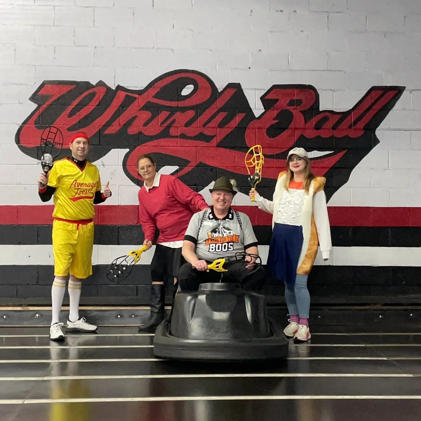 Happy Halloween from the WhirlyBall office crew! What are YOU for Halloween this year!? #halloween #whirlyball #cleveland #ohio #fall