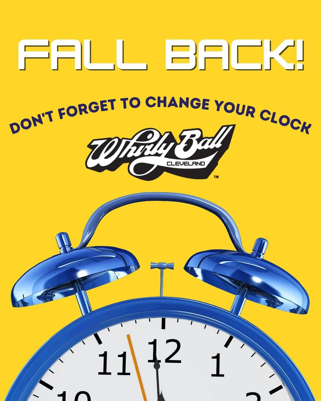 Don't forget to adjust your clocks! #whirlyball #cleveland #ohio #indooractivities