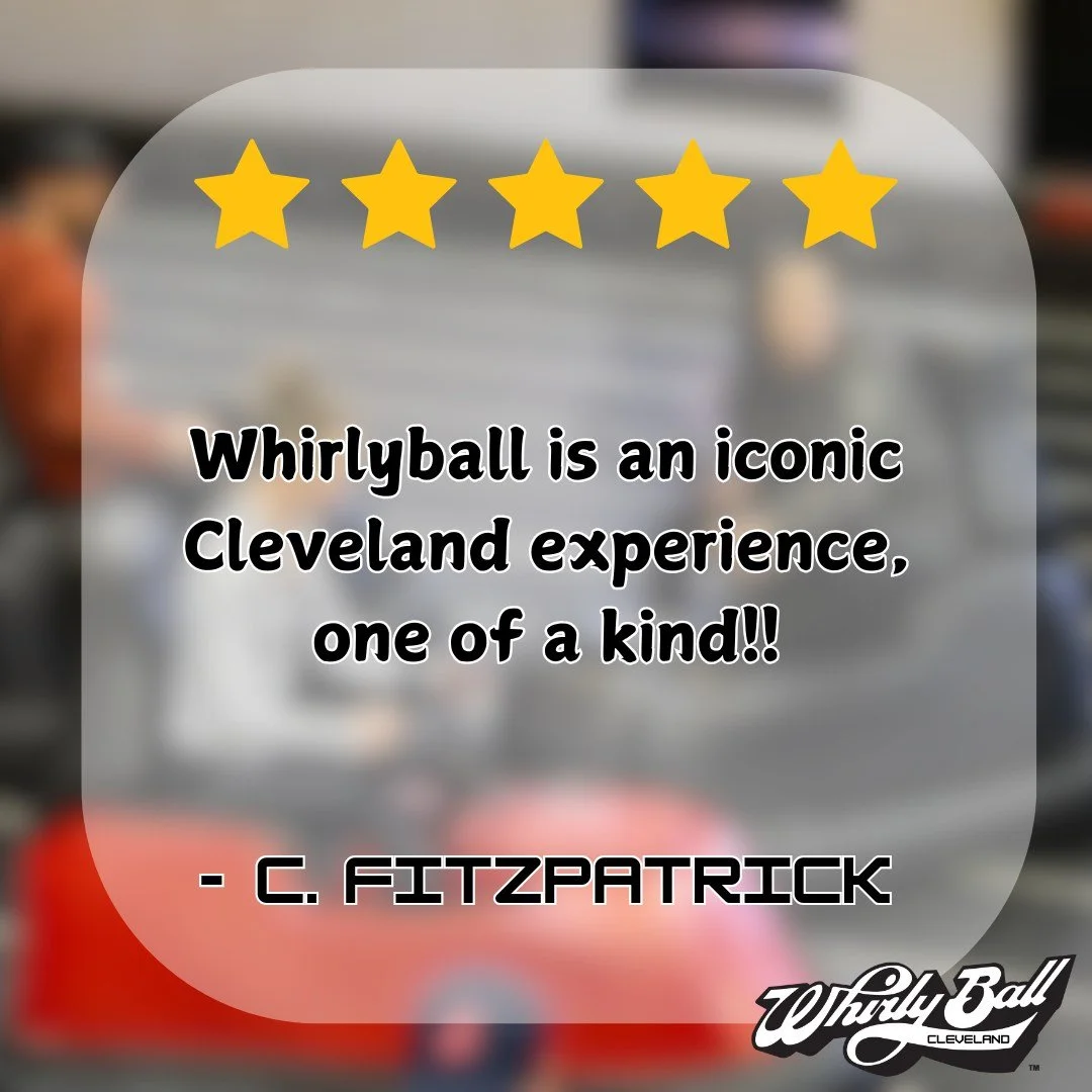 We have been a proud Cleveland experience for nearly 40 years! If you've never tried WhirlyBall, come check us out! We are perfect for groups of 10-15 people! #WhirlyBall #cleveland #clevelandohio #indooractivities #teambuilding #ohio #clevelandsport