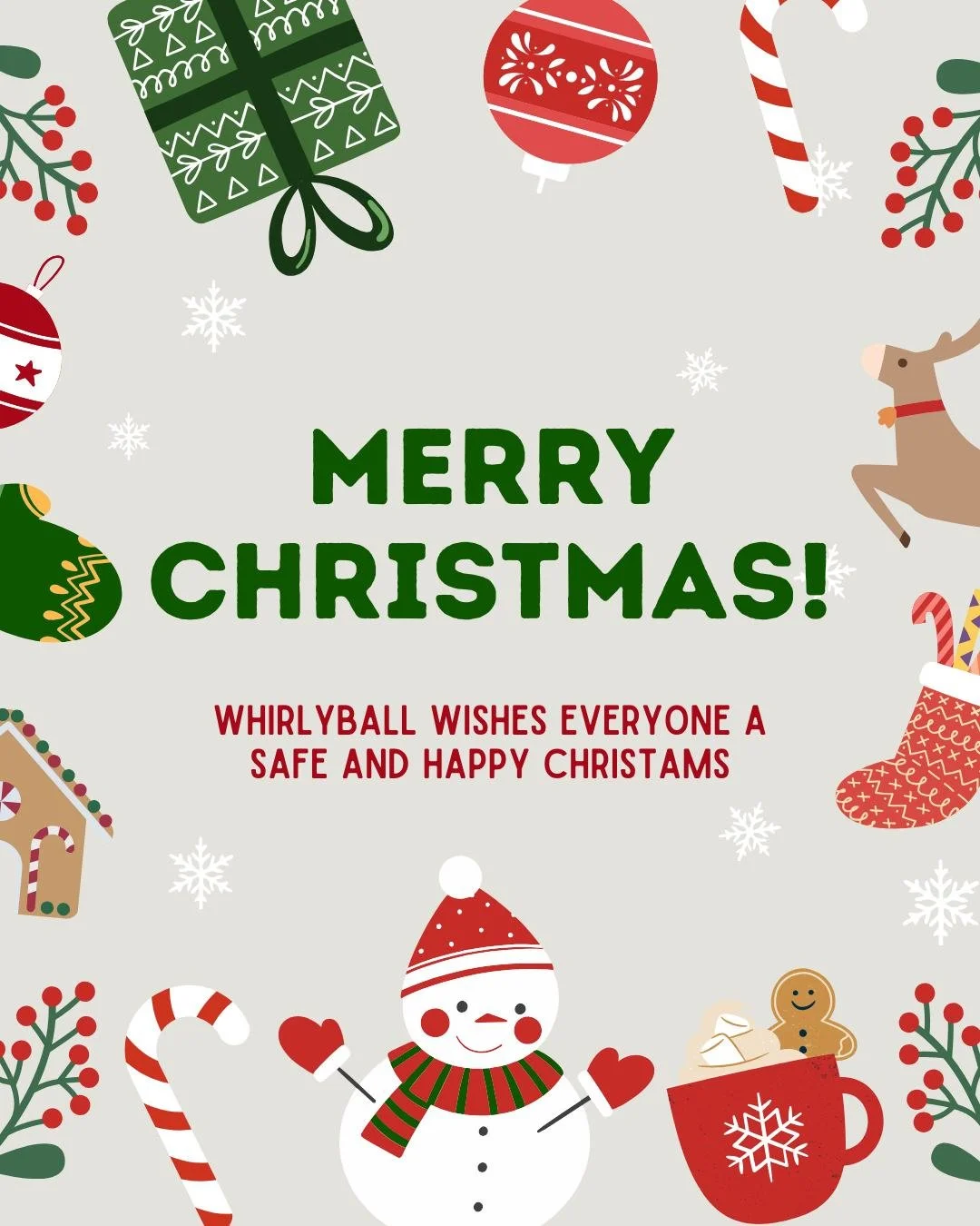 Merry Christmas from everyone here at WhirlyBall! Just a reminder, we are CLOSED today and resume normal operating hours tomorrow. #WhirlyBall #ohio #clevelandohio #cleveland #clevelandsports #thingstodoincleveland #teambuilding #familyactivities #in