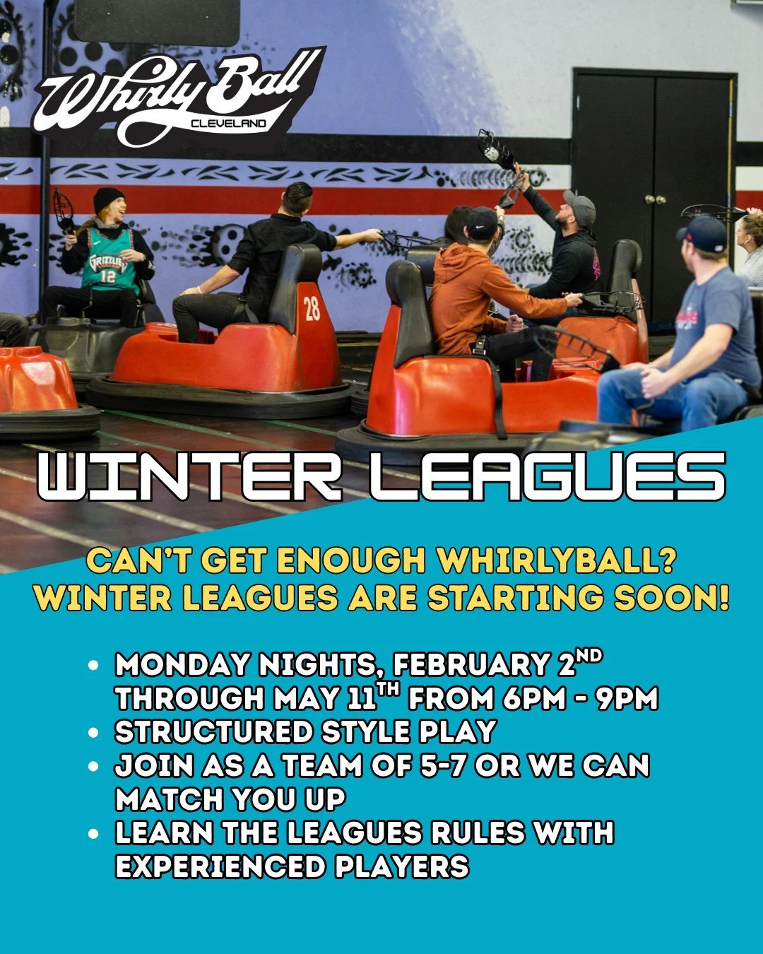 League nights are starting back up, soon! Unlike our Fall Leagues, these are more structured and you will play with the same team every week. Check out the link in our bio to sign up for more information! #gaming #clevelandsports #thingstodoinclevela