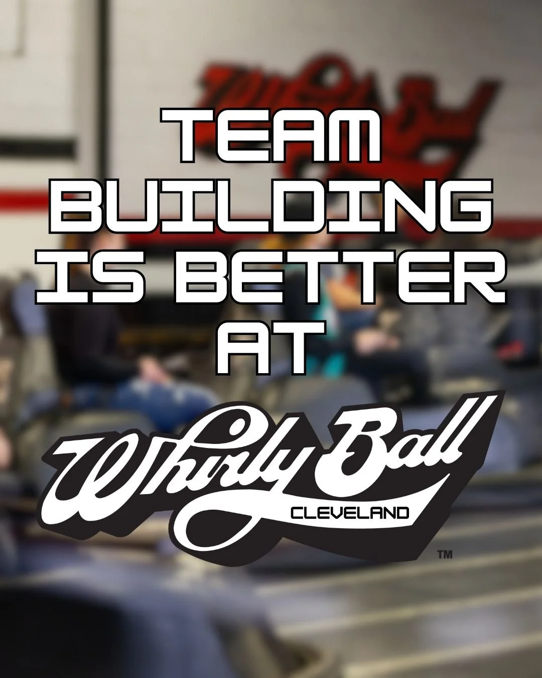 The best option for team building in Cleveland! WhirlyBall has 4 unique activities perfect for anyone, regardless of athletic ability! #clevelandsports #teambuilding #cleveland #gaming #thingstodoincleveland #indooractivities #WhirlyBall #clevelandoh