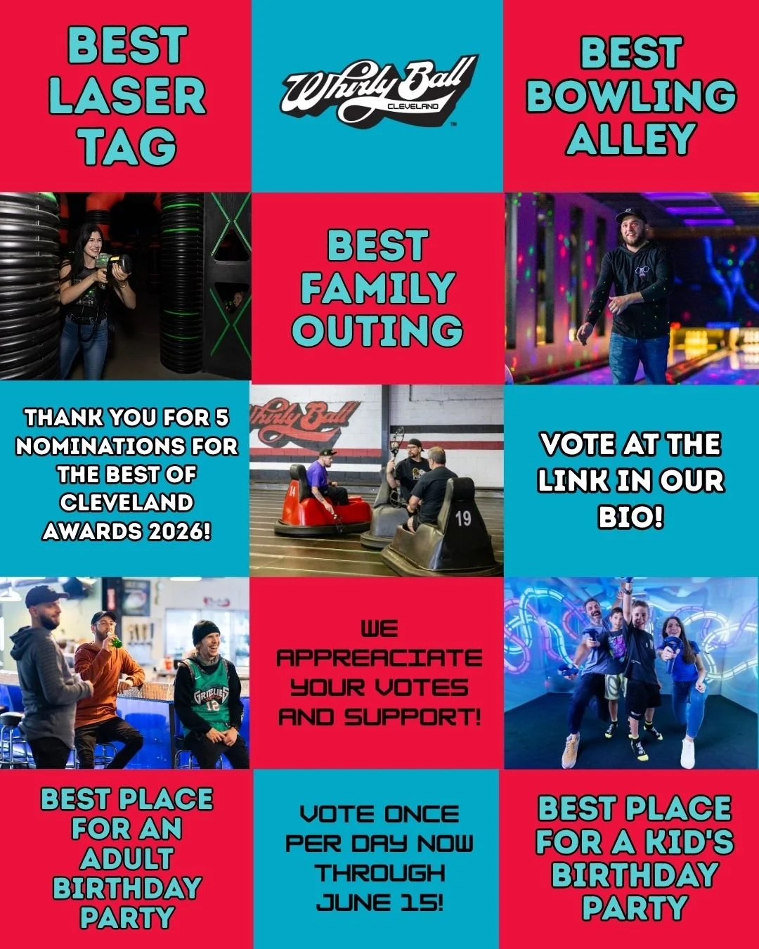 We are THRILLED  to be nominated for 5 categories for the @clevelandscene Best of Cleveland awards this year! We would appreciate any and all votes cast our way for any or all of the 5 categories listed below! Visit the link in our for a short cut to