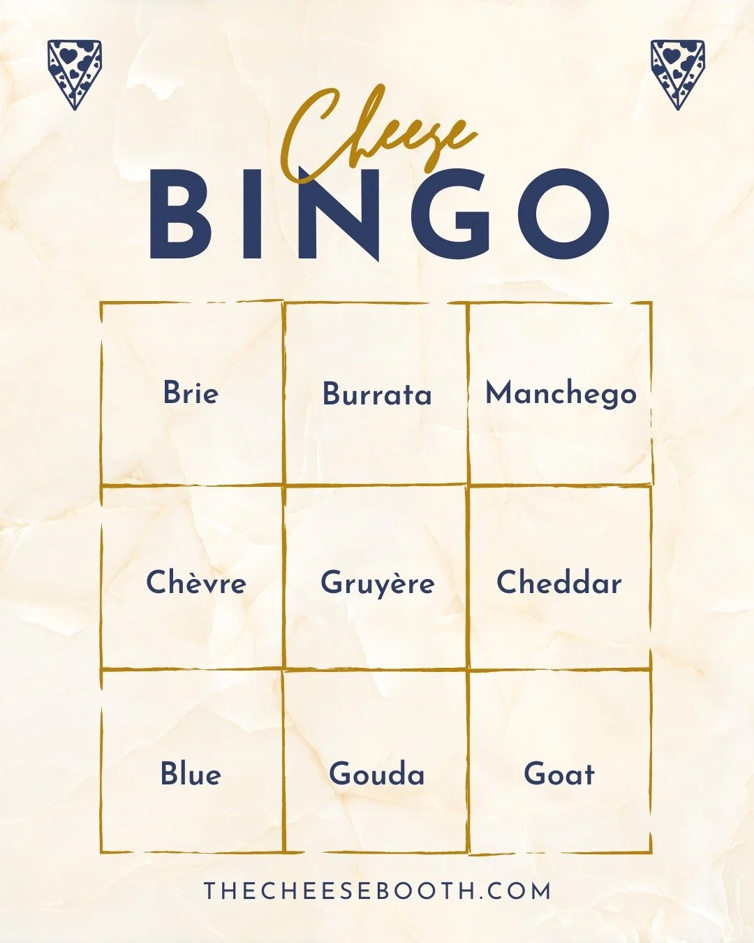 How many can you cross off? 🧀

Our first-ever Cheese Bingo is here, and we picked some of our most-loved favorites: from creamy burrata to bold blue, buttery brie to sharp cheddar.

Save this post, grab a glass of wine, and see how many you've tried