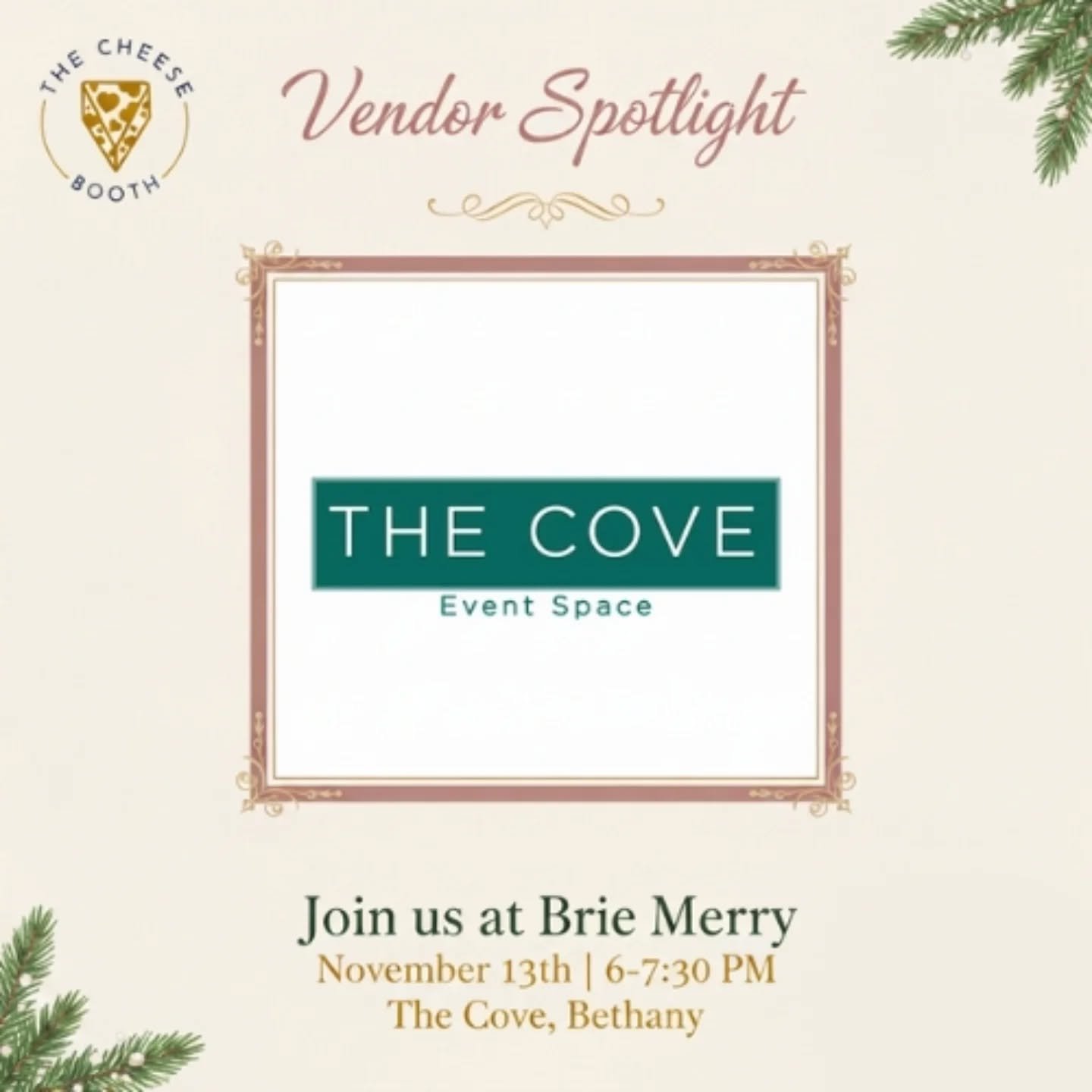 ✨ Brie Merry Vendor Spotlight ✨ @thecovespace

Let's talk about our amazing VENUE for Brie Merry - The Cove Event Space! 🎄

If you haven't been to The Cove yet, you're in for a treat.

This gorgeous 3,000 sq ft space in Bethany is OKC's most versati