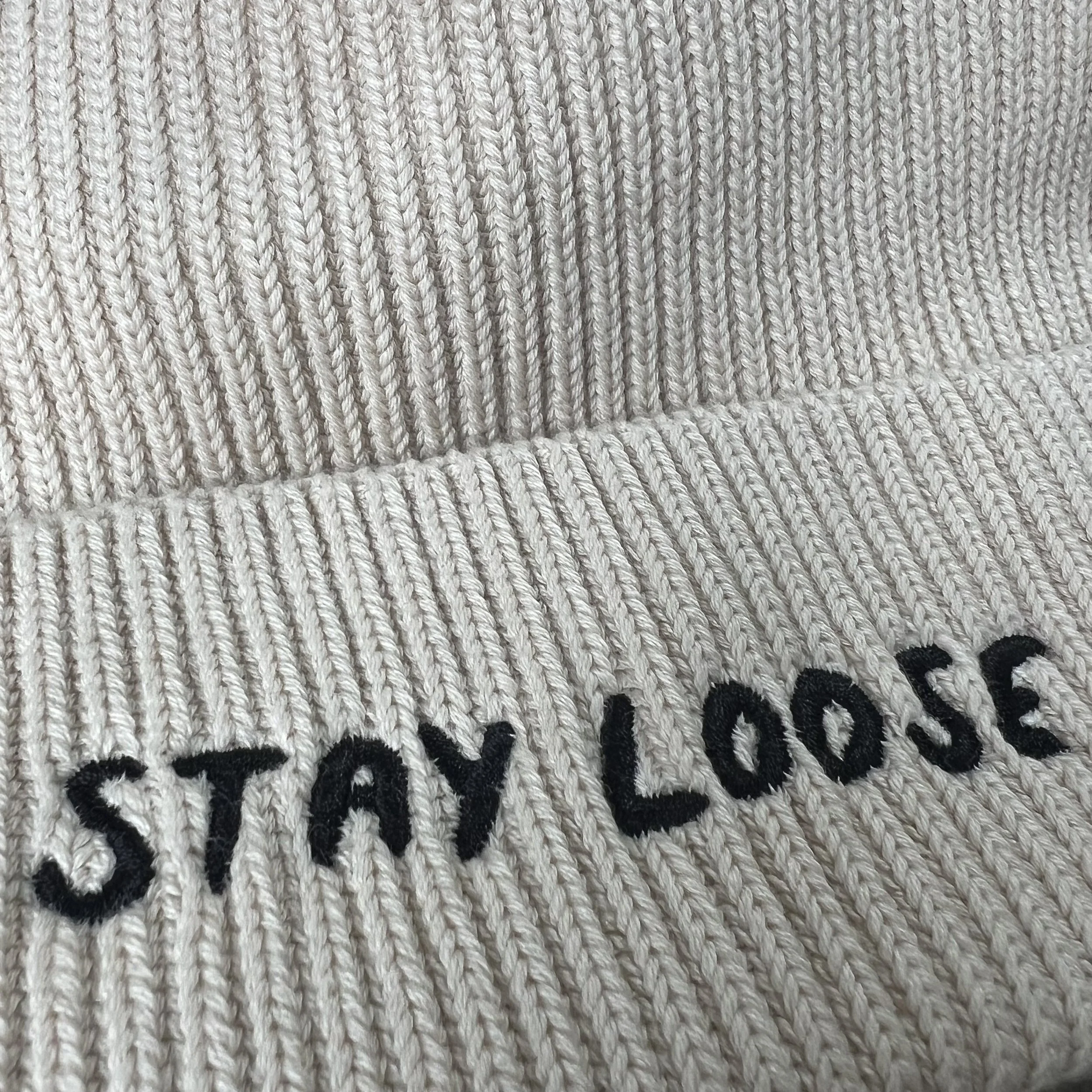 Stay Loose fisherman beanie in natural raw — Loose Tuesday