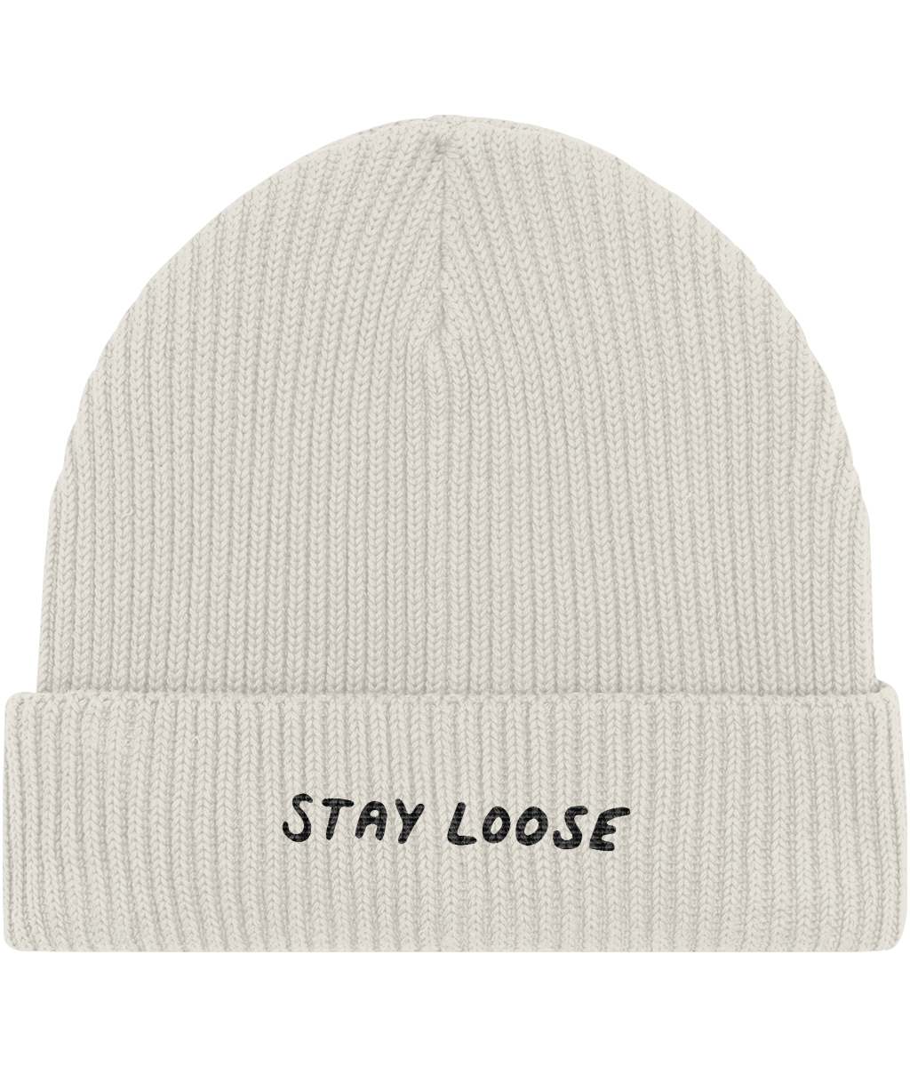 Stay Loose Fisherman Beanie – Natural Raw