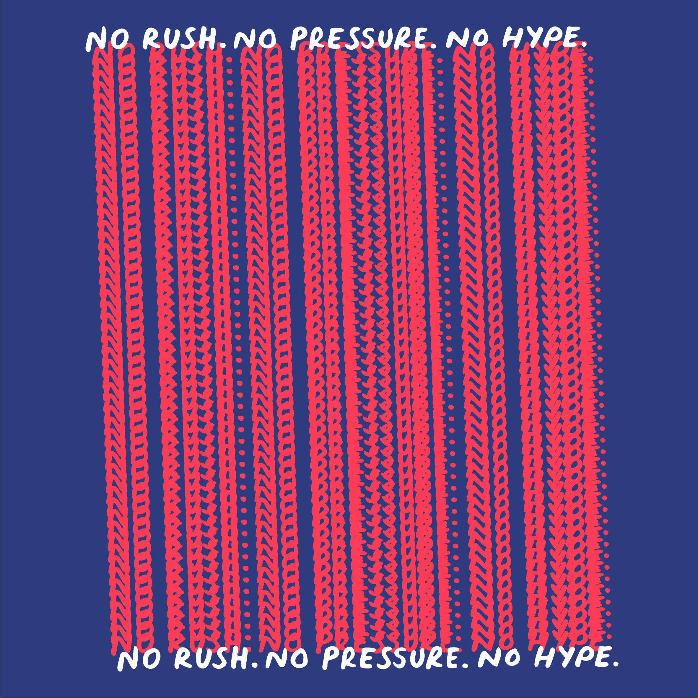 Mantra hoodie in worker blue with pink barcode print — Loose Tuesday