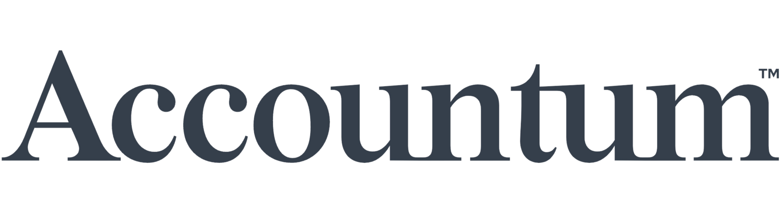 The word 'Accountum' in stylized text with a shadow effect.