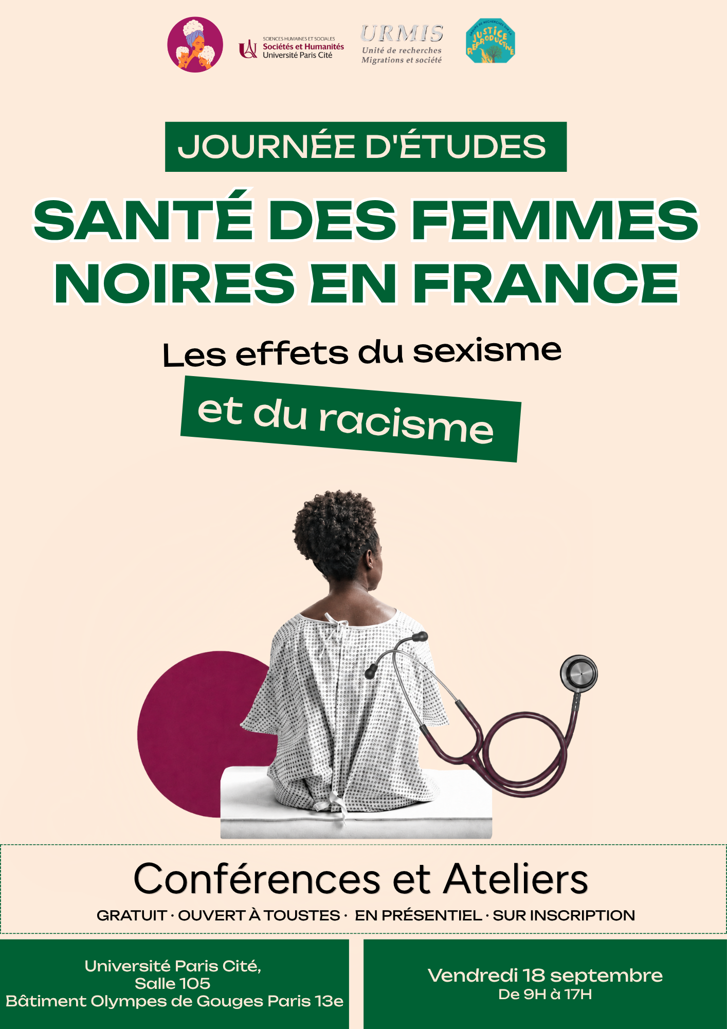 Journée d'études "Santé des femmes noires: les effets du sexisme et racisme" - 18 septembre 2026