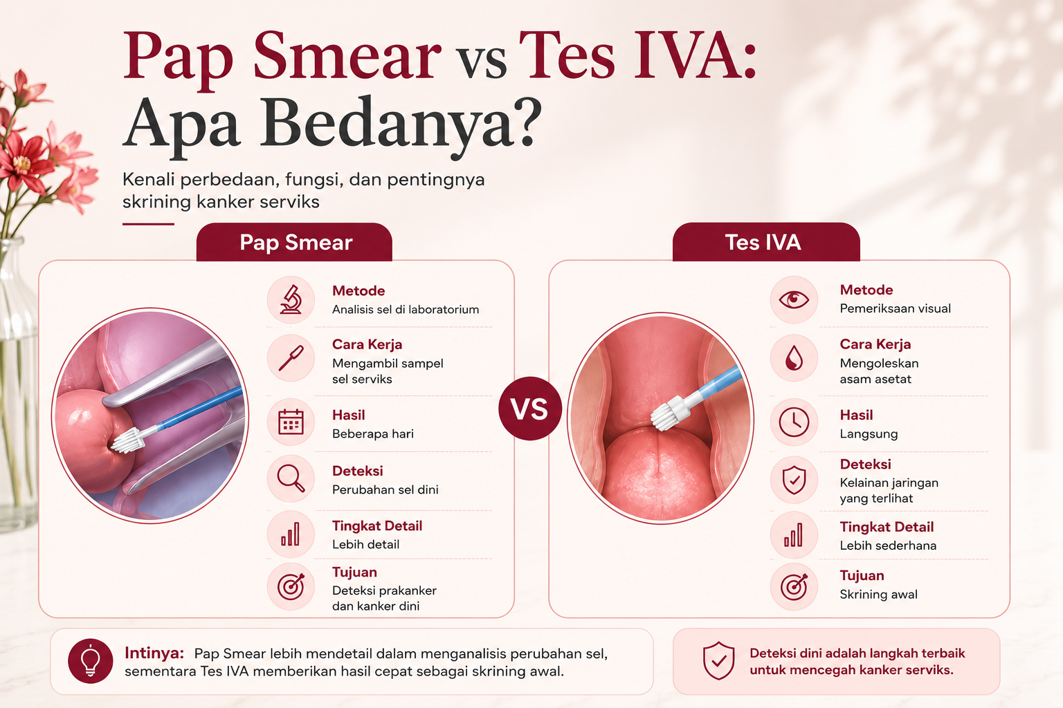 Pap Smear vs Tes IVA: Apa Bedanya dan Mana yang Lebih Baik untuk Deteksi Kanker Serviks?
