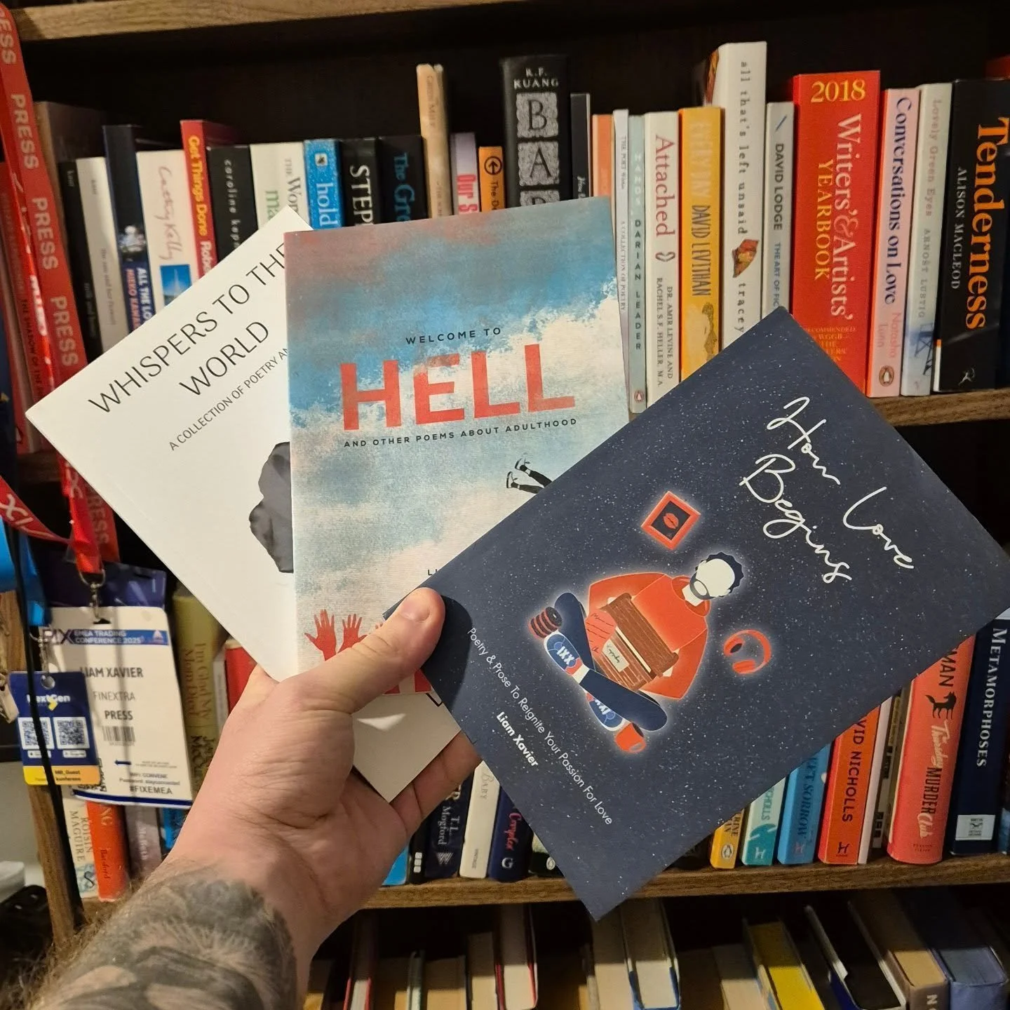 I was 23 when I published my first poetry collection, born mostly out of a deep well of pain and a bravery to finally air it in a way I had only ever done inside the walls of therapists offices. 

At 25, I published my 2nd, wrapped in more care, atte