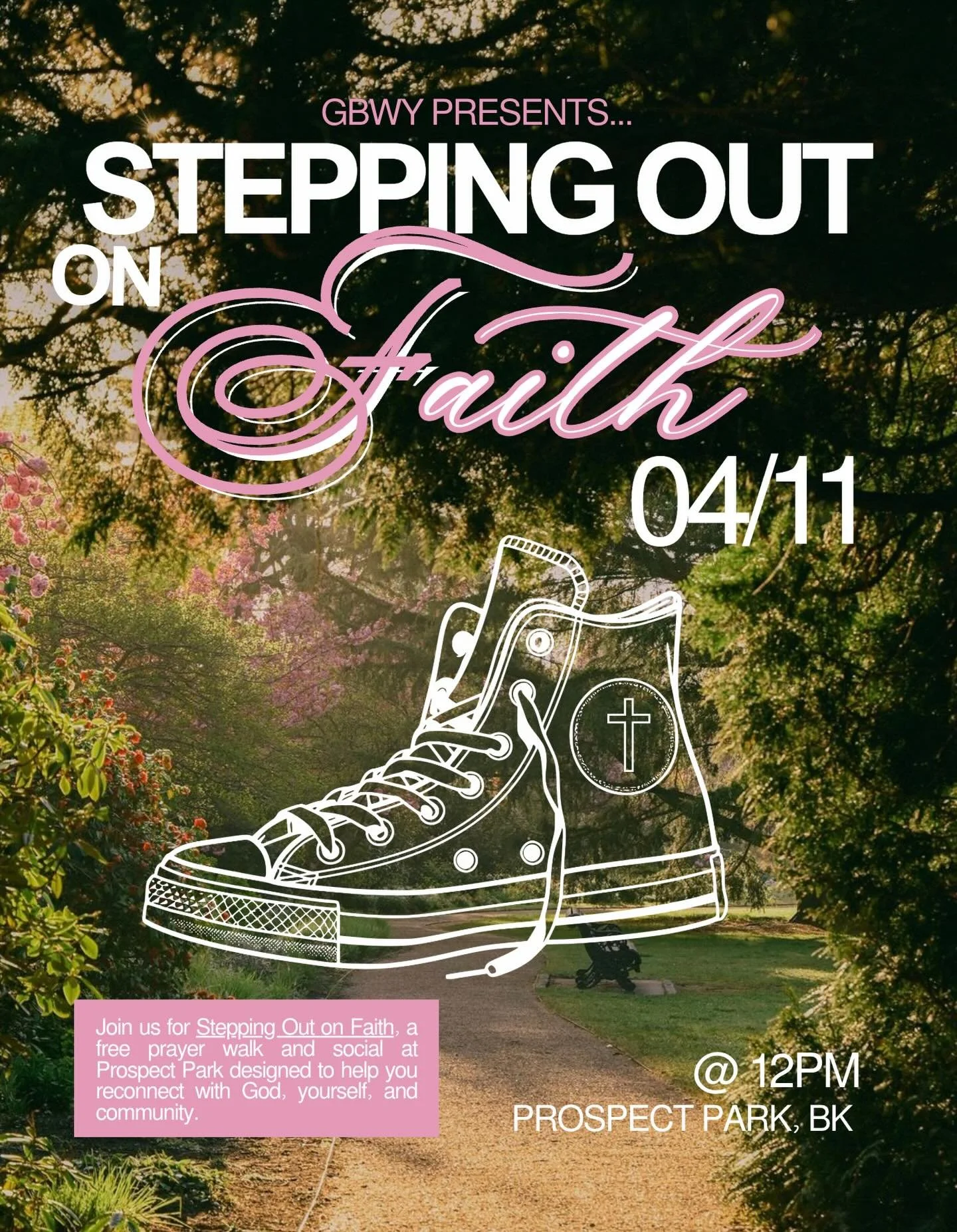 As the chill of winter begins to loosen its grip and warmer days gently return, we&rsquo;re stepping outside, literally and spiritually.

Join us for Stepping Out on Faith, a free prayer walk and social gathering designed to help you reconnect with G