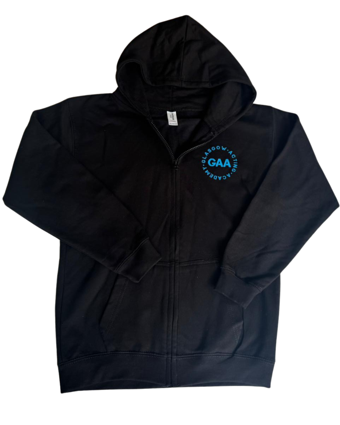 Black zip-up hoodie