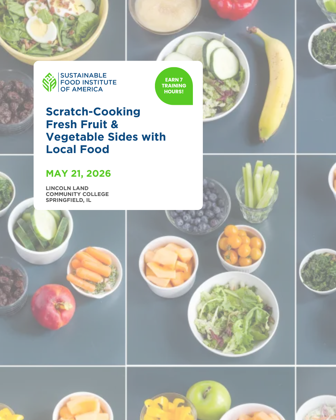 Scratch-Cooking Fresh Fruit & Vegetable Sides with Local Food