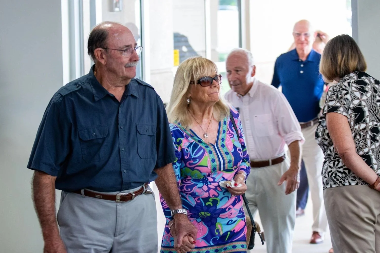 Visitors being welcomed at North Lake