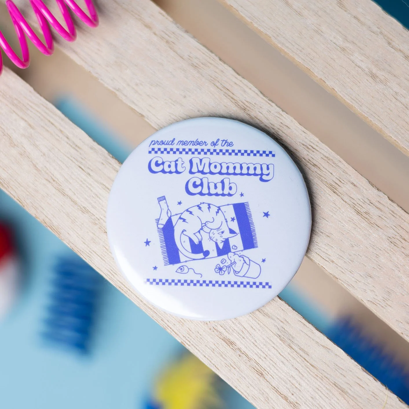 cat mommy pin-front-meow mania expo.jpg