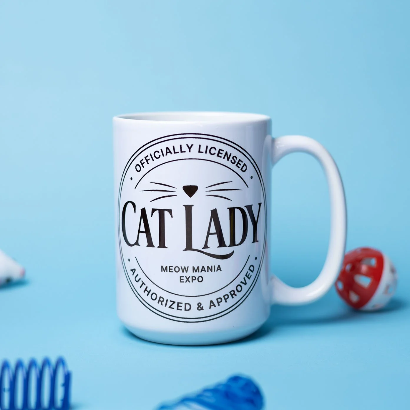 cat lady badge mug-left-meow mania expo.jpg