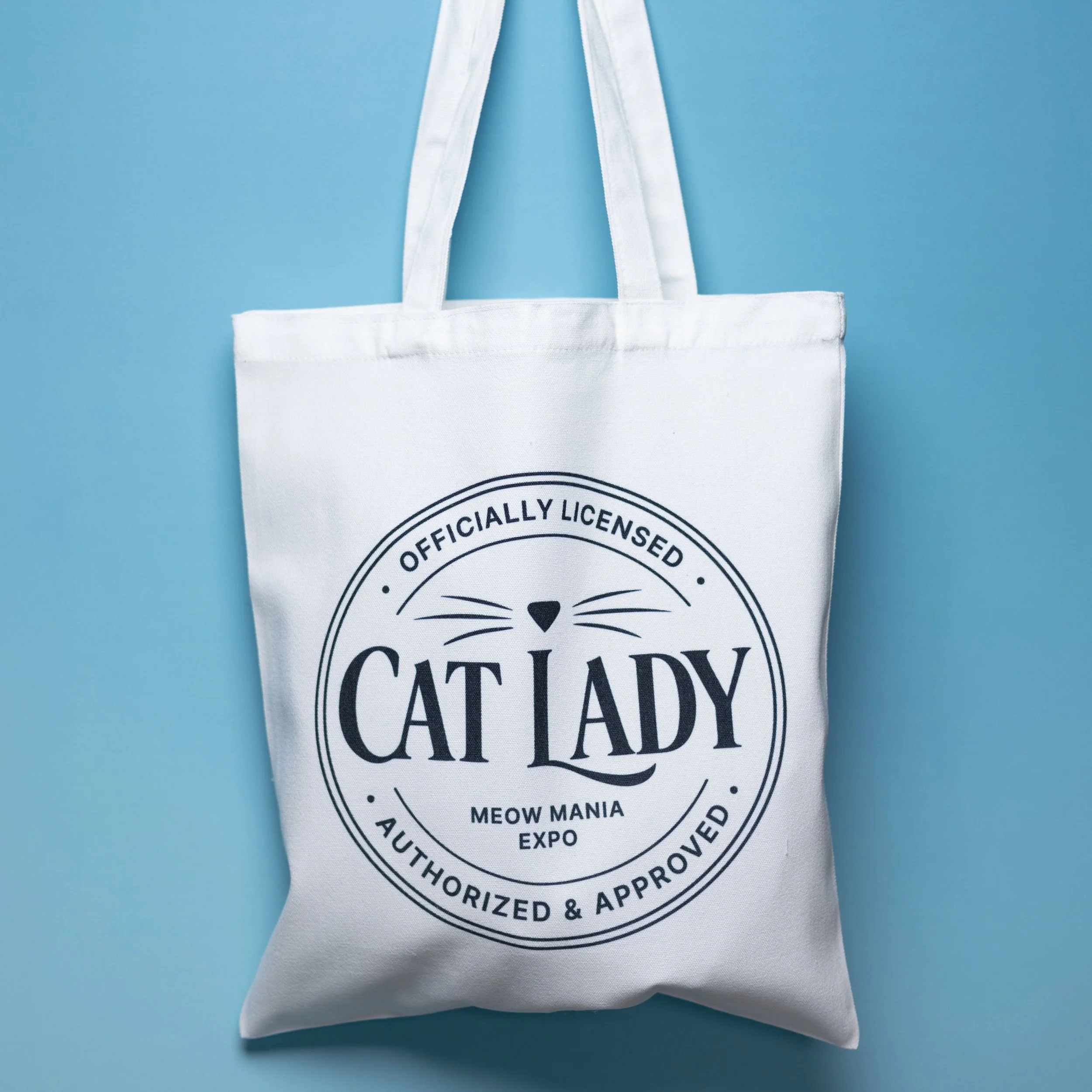 Cat Lady Badge Tote