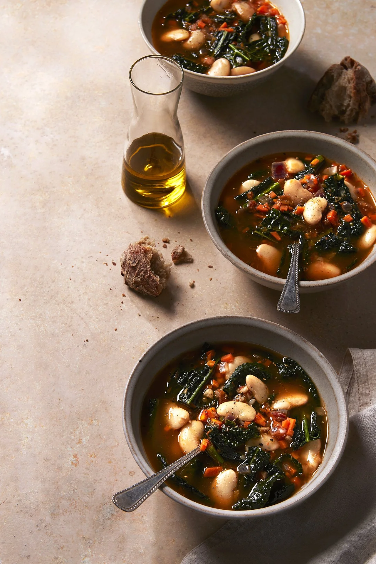 Healthy Bean and greens broth