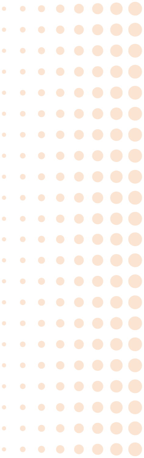 Pointillé couleur orange