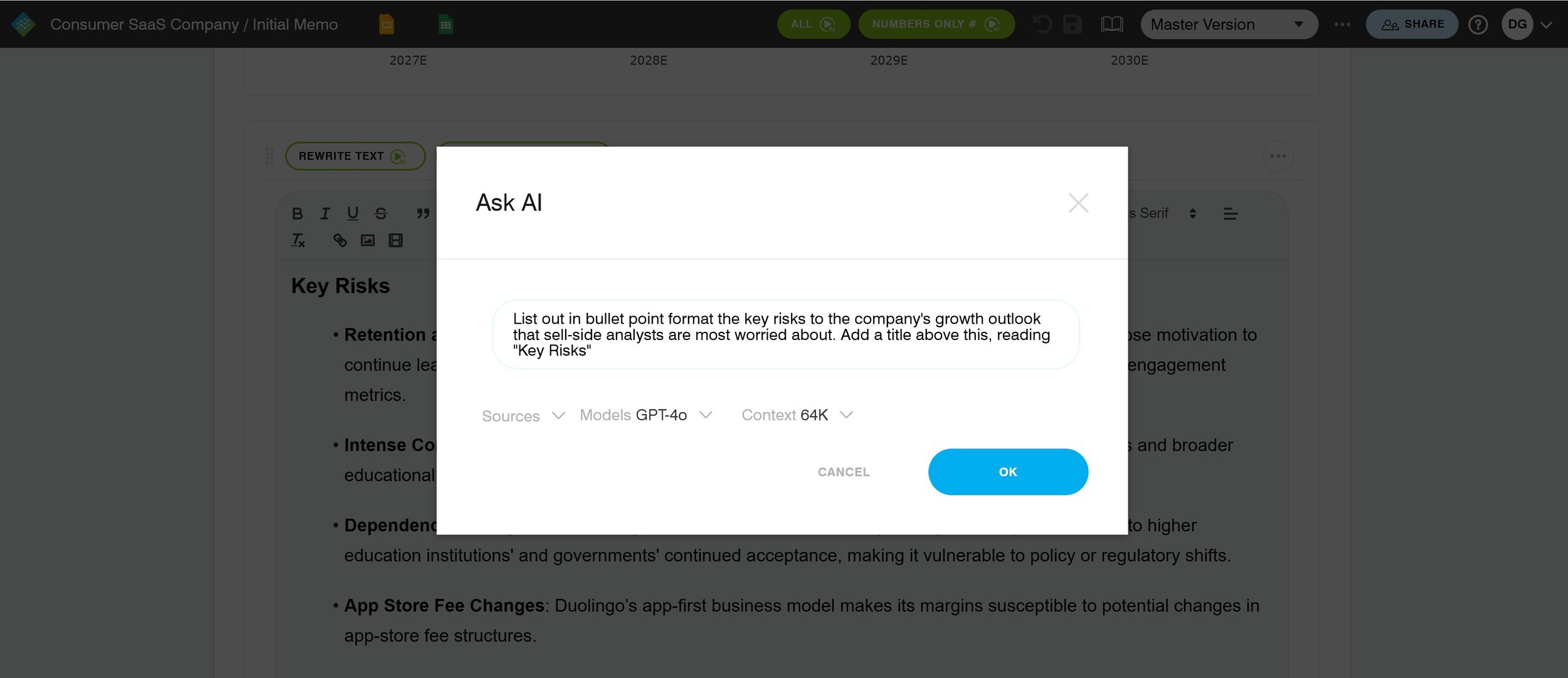 AI-Driven Investment Memos, Spreadsheet Models, and Slides Built for Modern Investment Teams