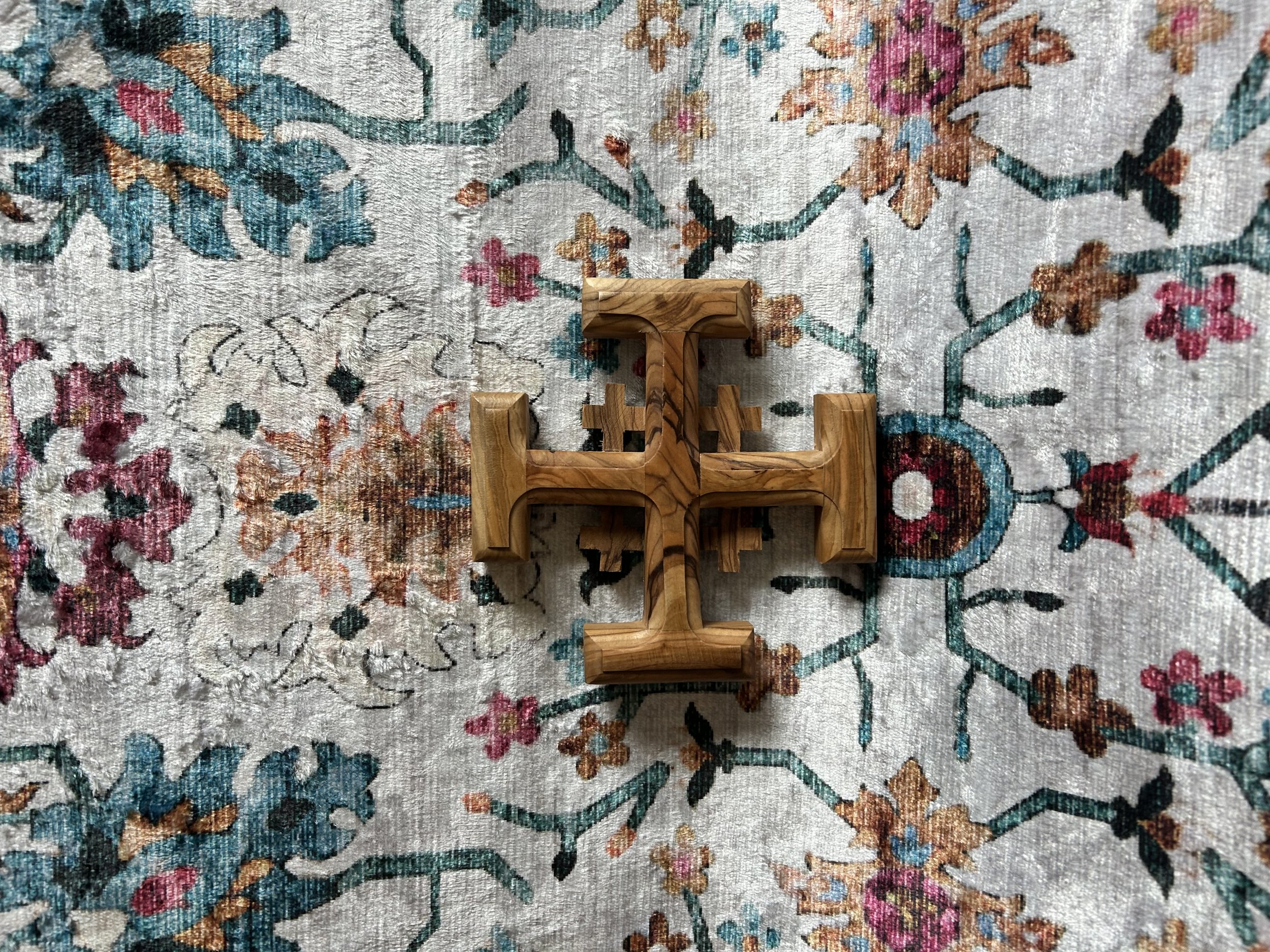 Olive Wood Square Cross