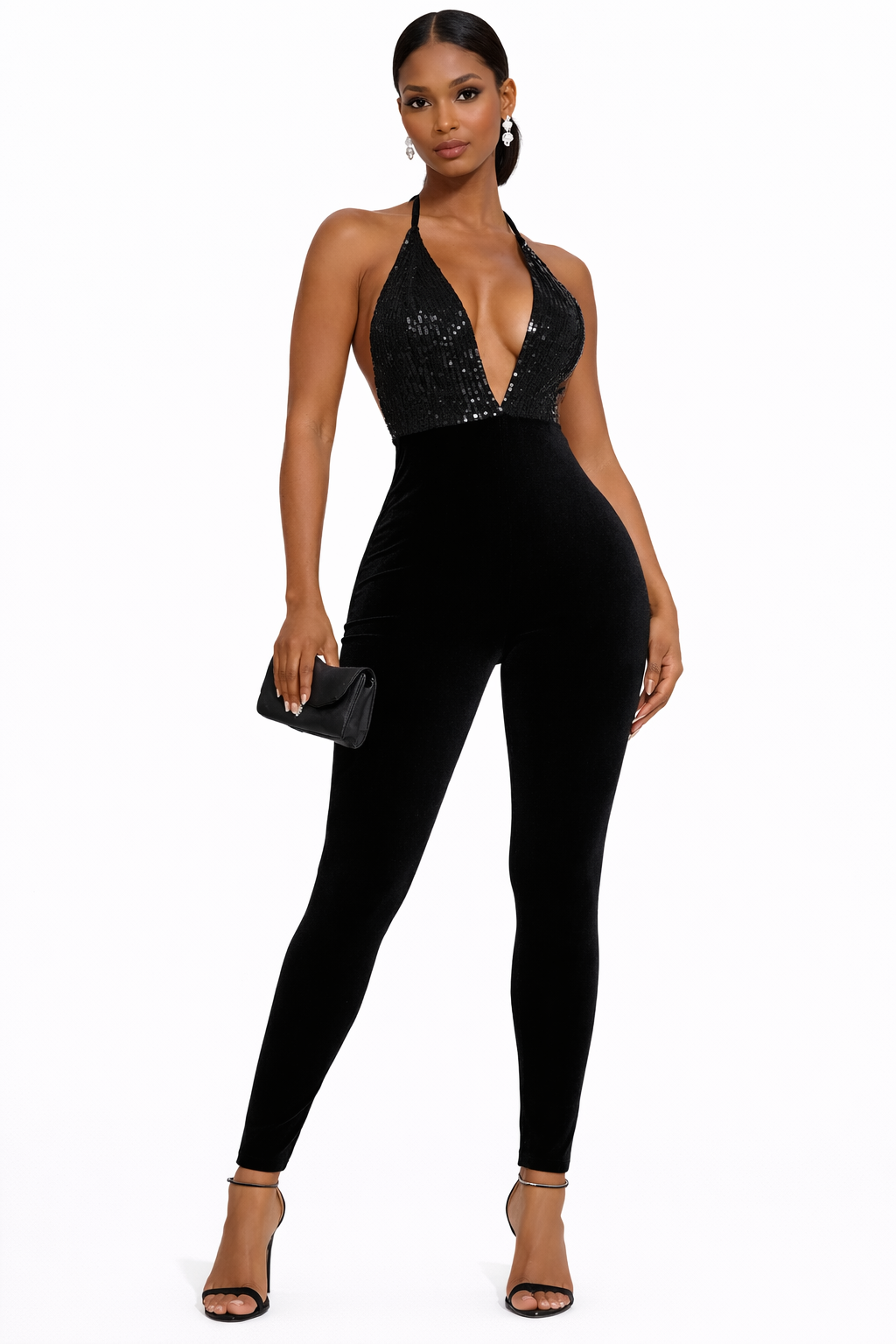 Combinaison à Encolure en V Renée