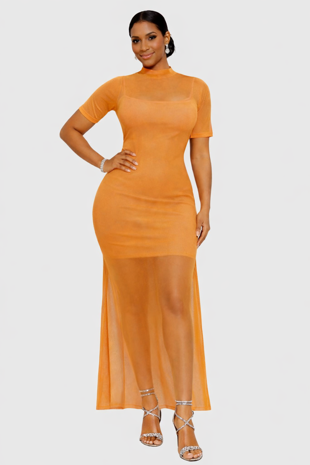 Robe Transparente Tangerine